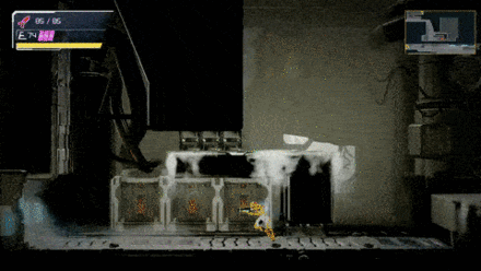 Dread - Shinespark vs Blue EMMI Central Unit.gif