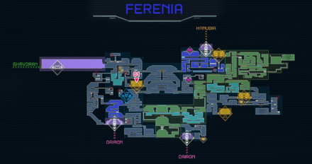 Ferenia Network Station Map