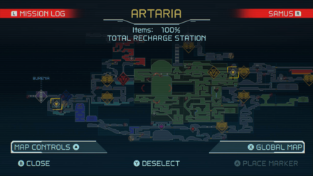 Total Recharge Stations Map Artaria