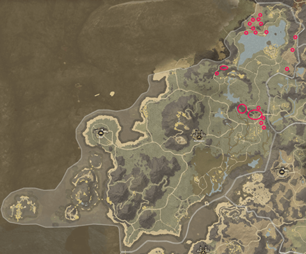 New World - Ebonscale Reach Iron Vein Locations