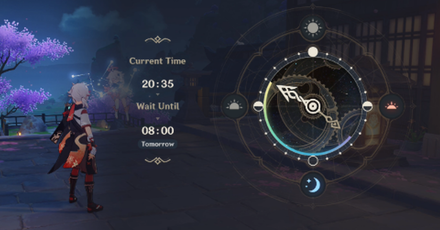 Genshin - Labyrinth Warriors - Away with Obsessions and Falsehood - Change the time to 8 AM to 12 AM