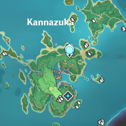 Genshin - Amethyst Lump Location - Kannazuka