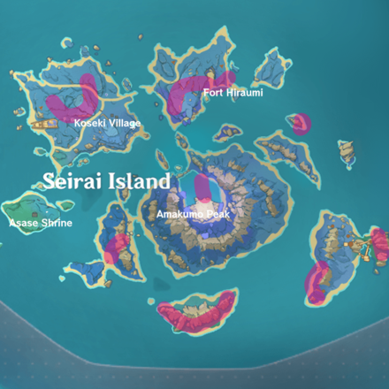 Genshin - Amethyst Lump - Seirai Farming Route