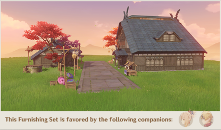 Genshin - Outdoor Set - Sakura-Hued Street