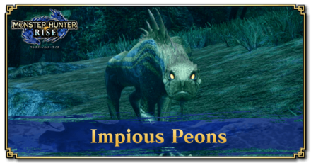 Monster Hunter Rise (MH Rise) - Impious Peons Quest Banner.png
