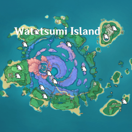 Genshin Impact Inazuma Seelie Map