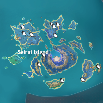 Genshin - Seirai Island Electro Seelie Locations