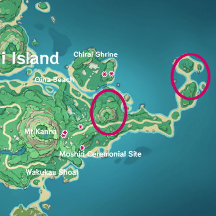 Genshin - Tsurumi Island Otogi Wood Locations