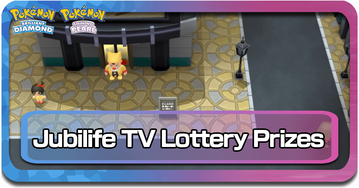 Pokemon BDSP Jubilife TV Lottery