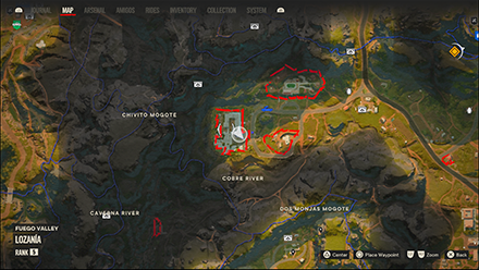 Far Cry 6 - Regime Relics II zoomed map