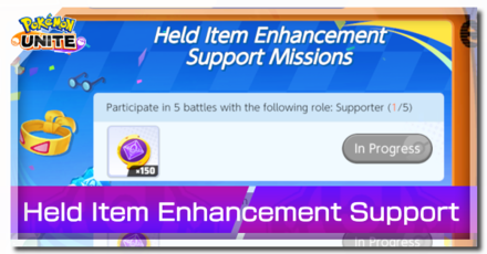 Held Item Enhancement Support Missions