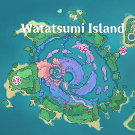 Genshin - Electric Lamp Puzzle Locations in Watatsumi