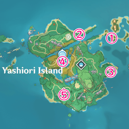 Genshin - Electro Stone Puzzle - Yashiori Island