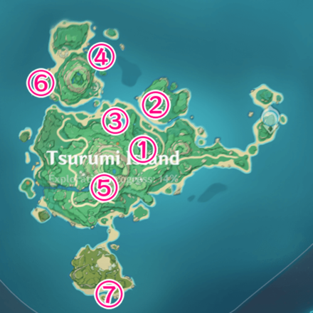 Genshin - Electro Stone Puzzle - Tsurumi Island