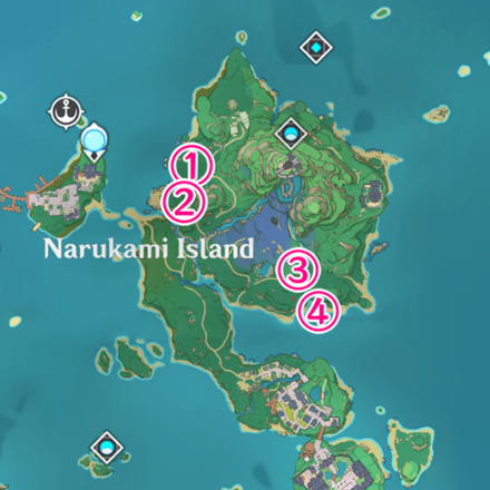 Genshin - Electro Stone Puzzle - Narukami Island