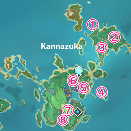 Genshin - Electro Stone Puzzle - Kannazuka Island