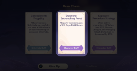 Genshin - Draw Cryo Charms