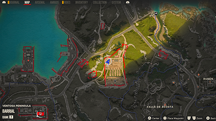 Far Cry 6 - Gladiador Rising - Issue #6 zoomed map