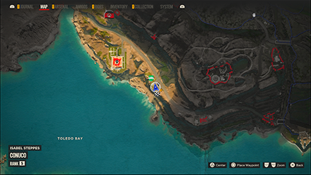 Far Cry 6 - Submerged Note IV zoomed map