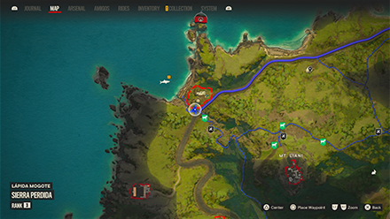 Far Cry 6 - Submerged Note V zoomed map