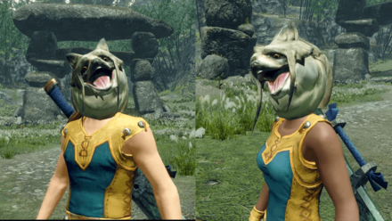 MH Rise - Bombadgy Mask Hunter layered armor piece