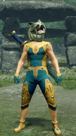 Bombadgy Mask Layered Armor Piece (Separate) (Hunter)