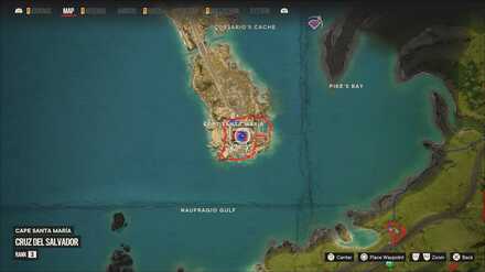 Far Cry 6 - Sword-Crossed Lovers I zoomed map