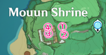 Genshin - Komaki Daily Fortune - Day 1 - Map of Electro Seelies