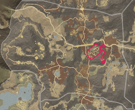 New World - Great Cleave Gold Vein Locations