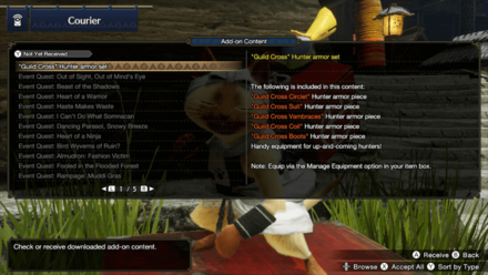 MH Rise - Claim Guild Cross Armor Set from Senri the Mailman