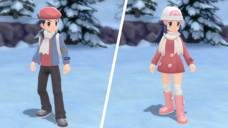 Pokemon BDSP Platinum Outfits