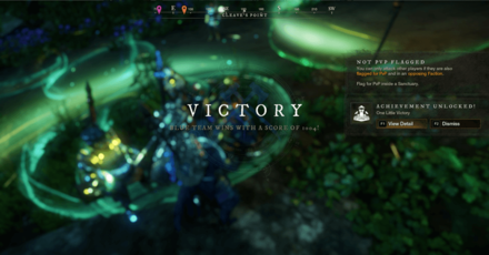 New World - Outpost Rush Victory Screen