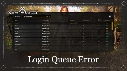 New World - How to Fix Failed to Join Login Queue Error