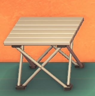 ACNH - Metal patio table