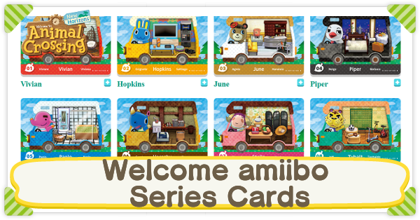 List of Welcome amiibo Series Cards ACNH Animal Crossing New