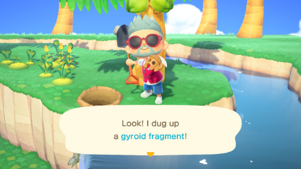 ACNH - Find Gyroid Fragment during Boat Tours
