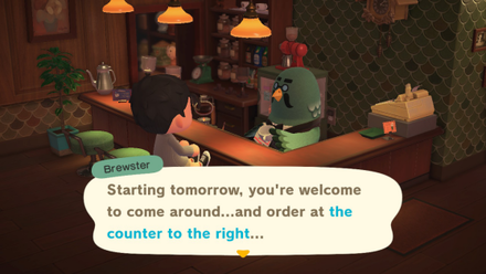 ACNH - Brewster Takeout Coffee