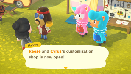 ACNH - Reese and Cyrus Customization Shop