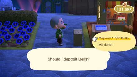 ACNH - Player Using the Donation Box