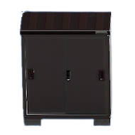 ACNH - The Black version of Storage Shed