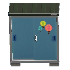 The Hot-air-balloon stickers version of Storage Shed