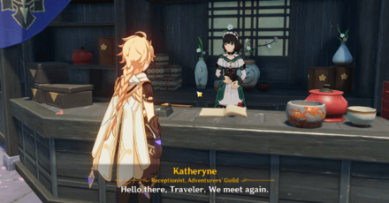 Genshin - Shadow of the Ancients - 1 - Talk to Katheryne at Inazuma