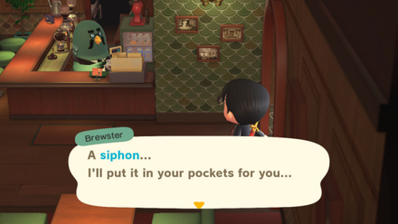 ACNH - Brewster Siphon Reward