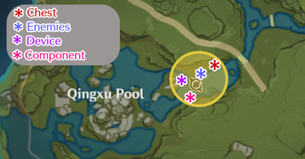 Genshin - Shadow of the Ancients Phase 1 Investigative Surveys - Qingxu Pool Locations