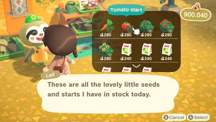 ACNH - Buy Tomato Crops from Leif