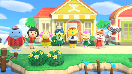 ACNH - Celebratory Photo of the Restaurant