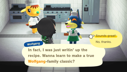 ACNH - Request the Cooking DIY Recipe