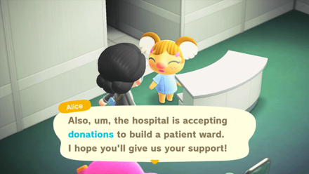 ACNH - Donate to build a patient ward