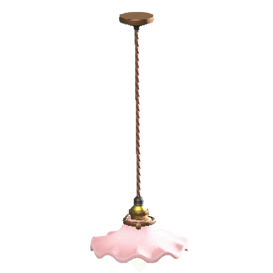 The Pink version of Milk-Glass Lamp