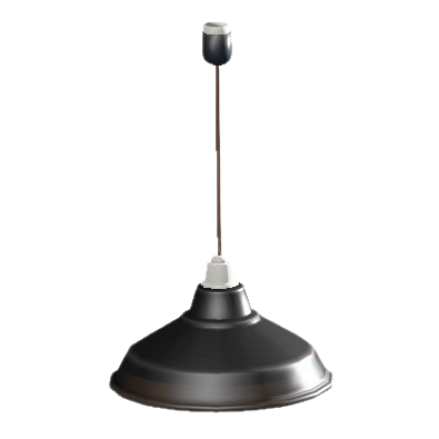The Black version of Enamel Lamp